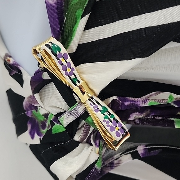 Roberto Cavalli Vintage gathered floral top size S-M - Picture 3 of 7